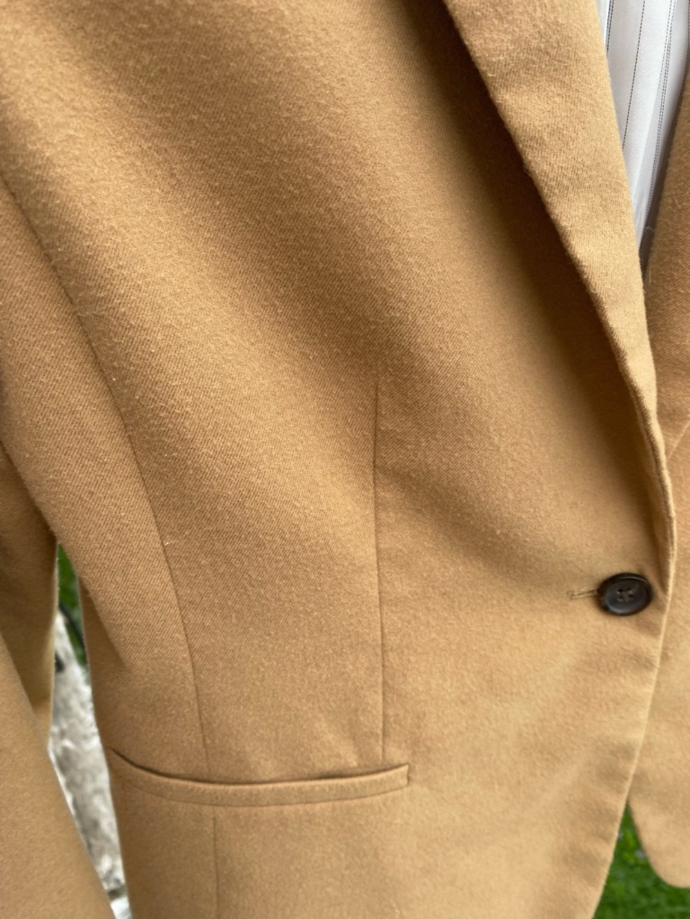 Banana Republic Camel/Tan Women's Single-Button Tailored Blazer - Picture 10 of 10